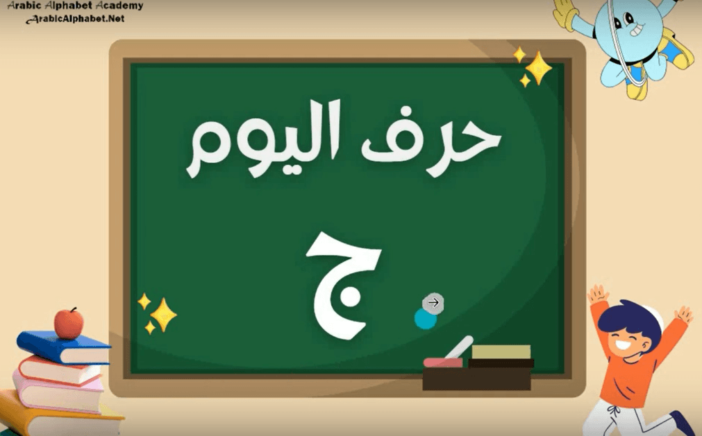 Learn Arabic Alphabets: How to write and pronounce the Arabic letter ج ...