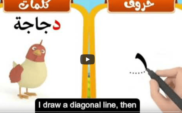 Arabic Alphabets: How to write and pronounce the Arabic letter د {dāl ...