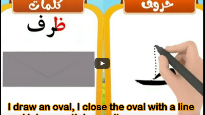 Arabic Alphabets: How to write and pronounce the Arabic letter ظ {ẓāʾ ...
