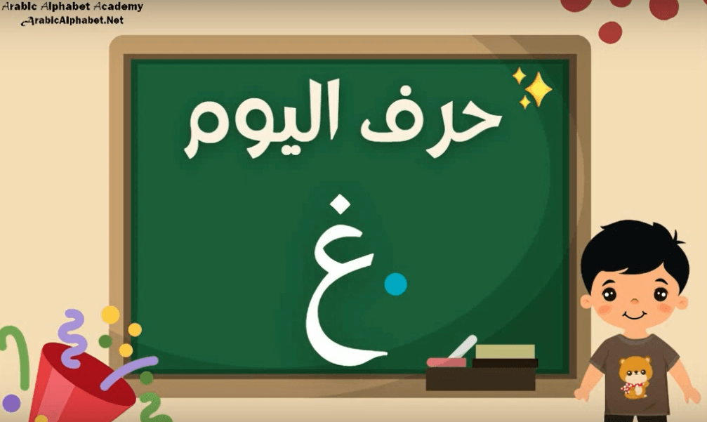 Learn Arabic Alphabets: How to write and pronounce the Arabic letter غ ...