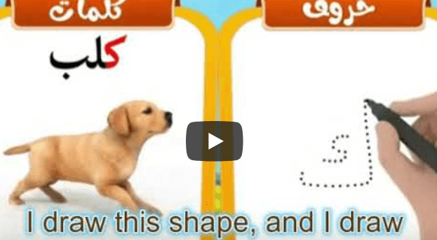 Arabic Alphabets: How to write and pronounce the Arabic letter ك كـ kāf ...